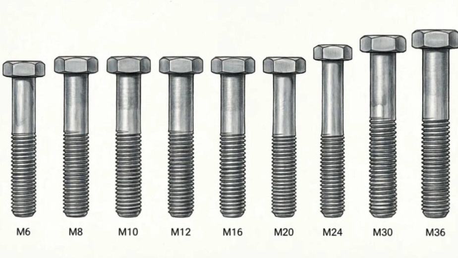 پیچ فولادی DIN933 و DIN931 گرید 8.8، 10.9 و 12.9 | M6 تا M36